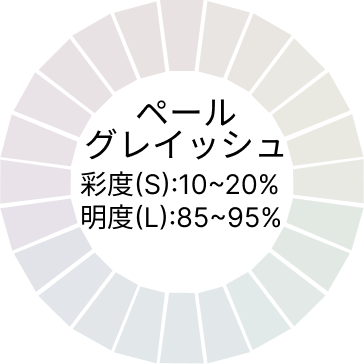 トーンの種類ペールグレイッシュのイメージ