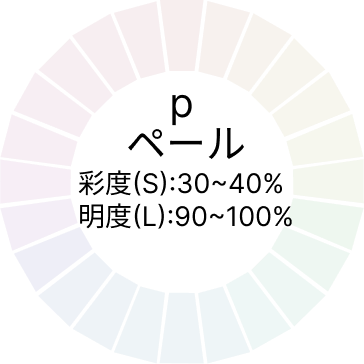 トーンの種類ペールのイメージ