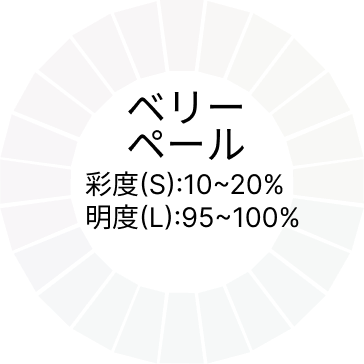 トーンの種類ベリーペールのイメージ