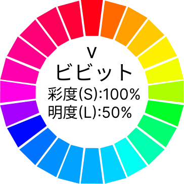 トーンの種類ビビットのイメージ