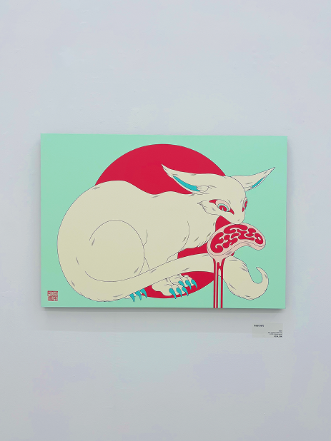 上床加奈さんの作品 'meat left'